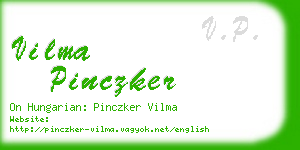 vilma pinczker business card